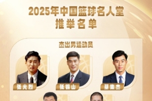 2025年中国篮球名人堂推举名单：孙军&巴特尔&郑薇&08奥运男篮