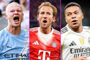 凯恩与哈兰德本赛季同入22球，世一锋之争压力给到姆巴佩！