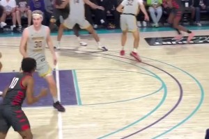 身高198的探花秀！高中时期的VJ是这么打球的！炸裂的天赋！