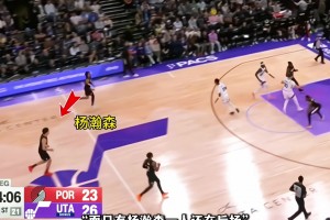扎心了！杨瀚森打NBA 其他9人都前场 他还在后场慢吞吞